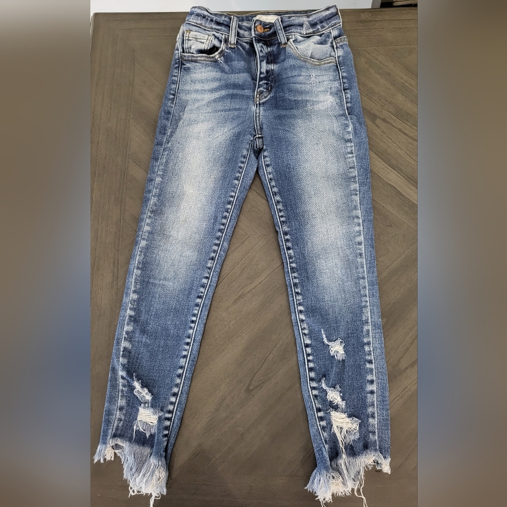 Girls Size 12 KanCan Cropped Jeans